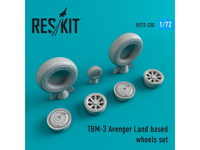 Tbm-3 Avenger Land Based Wheels Set - zdjęcie 1