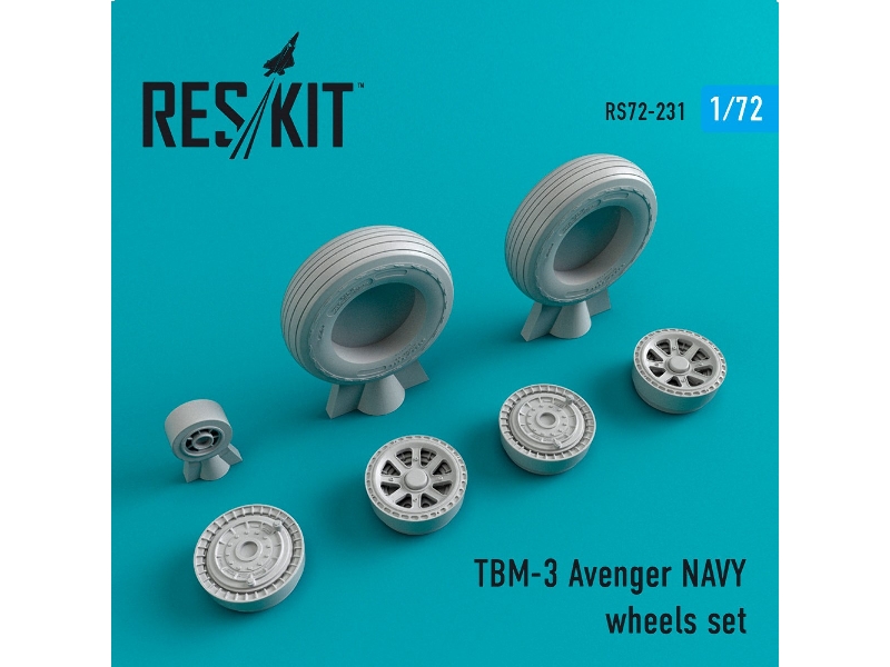 Tbm-3 Avenger Navy Wheels Set - zdjęcie 1