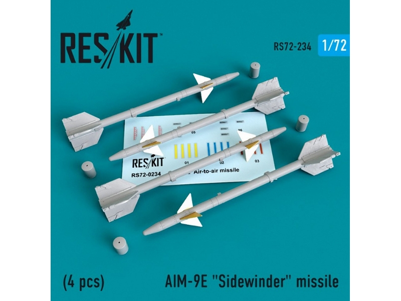 Aim-9e Sidewinder Missile (4 Pcs) A-4, A-6, A-7, F-4, F-8, F-100, F-104, F-105, Mirage Iii, - zdjęcie 1 Aim-9e Sidewinder Missile (4 Pcs) A-4, A-6, A-7, F-4, F-8, F-100, F-104, F-105, Mirage Iii, - zdjęcie 1