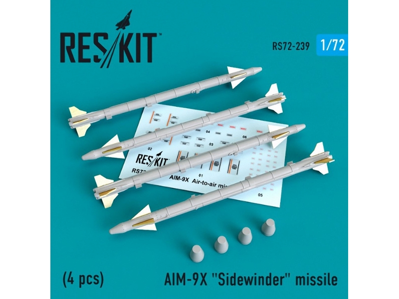 Aim-9x Sidewinder Missile (4 Pcs) (F-15, F-16, F-18, F-35) - zdjęcie 1 Aim-9x Sidewinder Missile (4 Pcs) (F-15, F-16, F-18, F-35) - zdjęcie 1