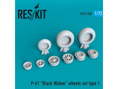 P-61 Black Widow Wheels Set - zdjęcie 1