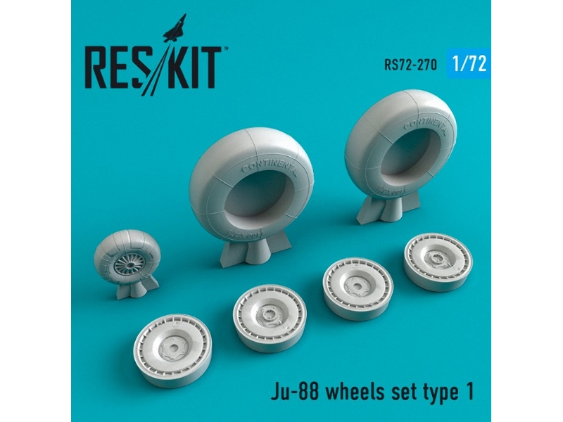 Ju-88 Wheels Set Type 1 - zdjęcie 1 Ju-88 Wheels Set Type 1 - zdjęcie 1