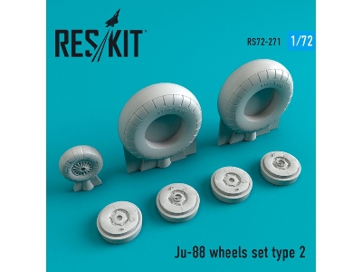 Ju-88 Wheels Set  Type 2 - zdjęcie 1