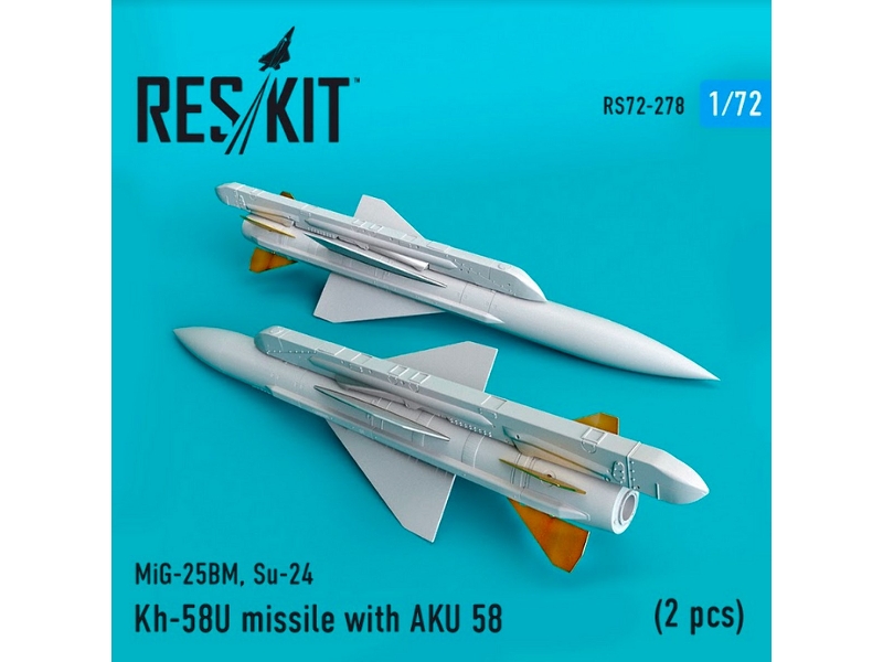 Kh-58u Missile With Aku 58 2 Pcs Mig-25bm, Su-24 - zdjęcie 1 Kh-58u Missile With Aku 58 2 Pcs Mig-25bm, Su-24 - zdjęcie 1