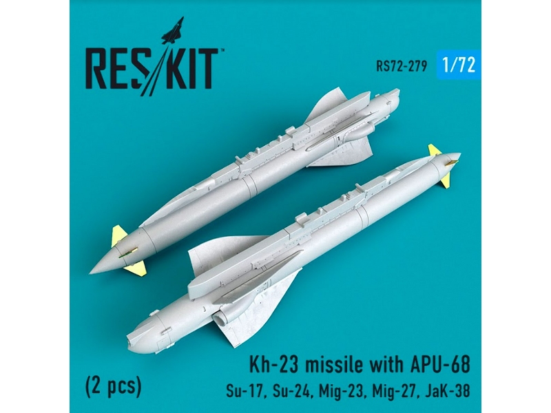 Kh-23 Missile With Apu-68 2 Pcs Su-17, Su-24, Mig-23, Mig-27, Jak-38 - zdjęcie 1 Kh-23 Missile With Apu-68 2 Pcs Su-17, Su-24, Mig-23, Mig-27, Jak-38 - zdjęcie 1