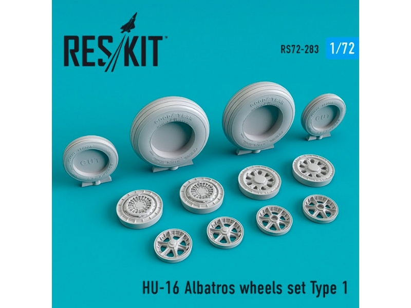 Hu-16 Albatros Wheels Set Type 1 - zdjęcie 1 Hu-16 Albatros Wheels Set Type 1 - zdjęcie 1