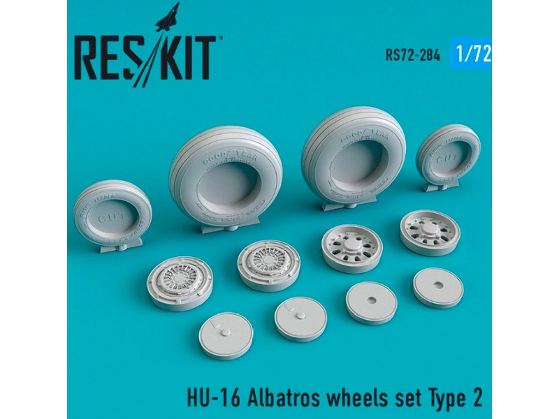 Hu-16 Albatros Wheels Set Type 2 - zdjęcie 1 Hu-16 Albatros Wheels Set Type 2 - zdjęcie 1