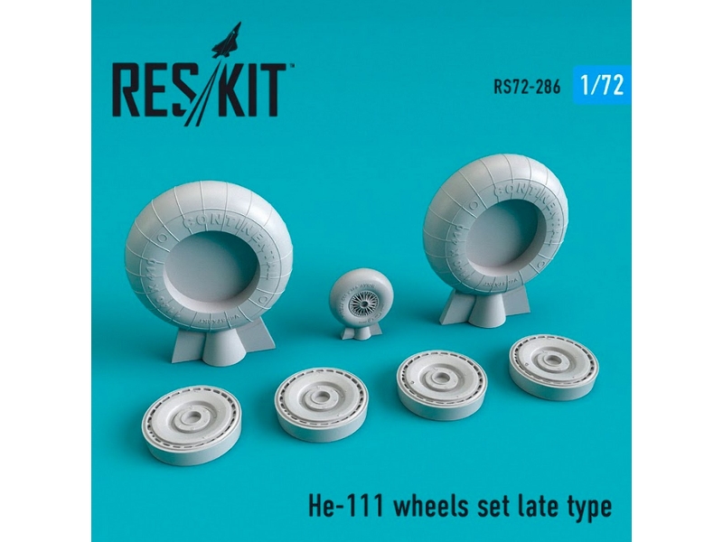 He-111 Wheels Set Late Type - zdjęcie 1