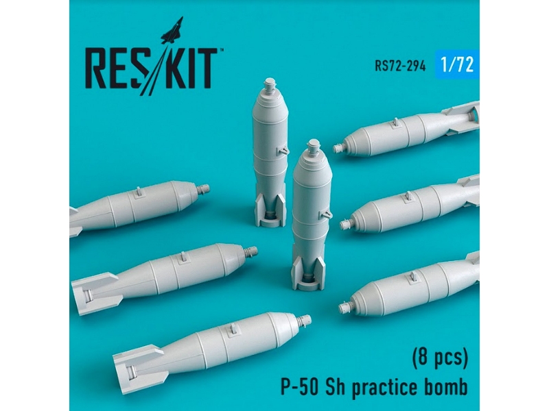 P-50 Sh Practice Bomb 8 Pcs Mig-21, Mig-23, Mig-27, Su-7, Su-17, Su-24, Su-25, Su-27, Su-30, Su-34 - zdjęcie 1