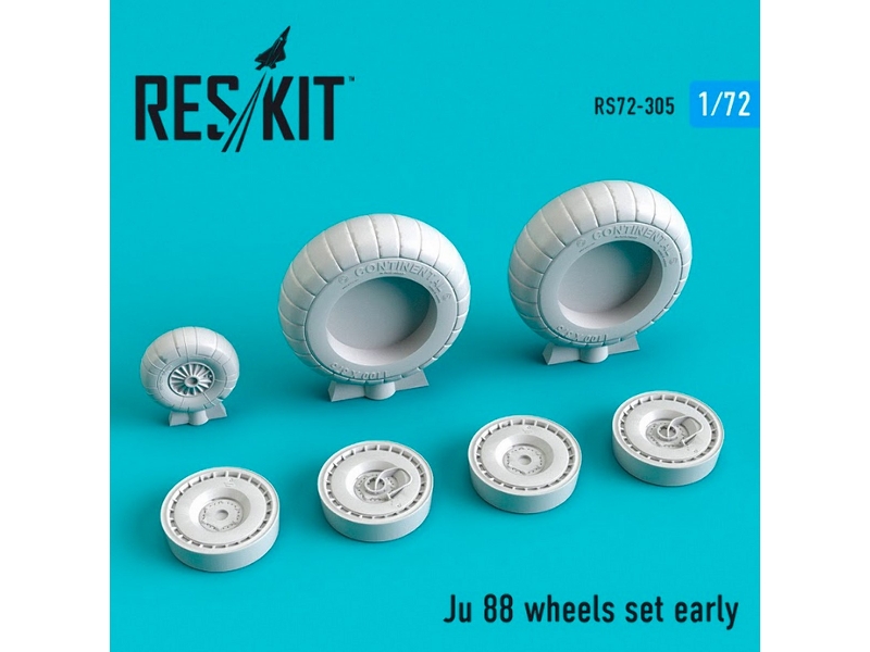 Ju 88 Wheels Set Early - zdjęcie 1