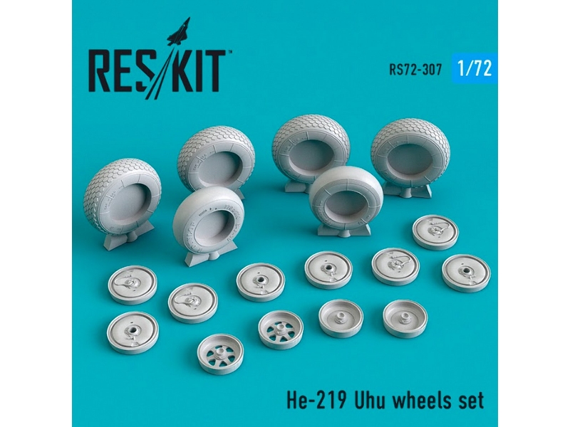 He-219 Uhu Wheels Set - zdjęcie 1 He-219 Uhu Wheels Set - zdjęcie 1