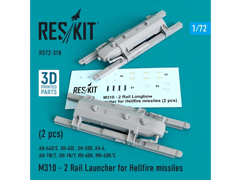 M310 - 2 Rail Launcher For Hellfire Missiles (2 Pcs) (Ah-64d/E, Uh-60l, Oh-58d, Ah-6, Ah-1w/Z, Uh-1n/Y, Hh-60h, Mh-60r/S) - zdję M310 - 2 Rail Launcher For Hellfire Missiles (2 Pcs) (Ah-64d/E, Uh-60l, Oh-58d, Ah-6, Ah-1w/Z, Uh-1n/Y, Hh-60h, Mh-60r/S) - zdję