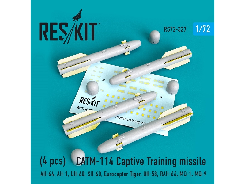 Catm-114 Captive Training Missiles (4 Pcs) (Ah-64, Ah-1, Uh-60, Sh-60, Eurocopter Tiger, Oh-58, Rah-66, Mq-1, Mq-9) - zdjęcie 1 Catm-114 Captive Training Missiles (4 Pcs) (Ah-64, Ah-1, Uh-60, Sh-60, Eurocopter Tiger, Oh-58, Rah-66, Mq-1, Mq-9) - zdjęcie 1