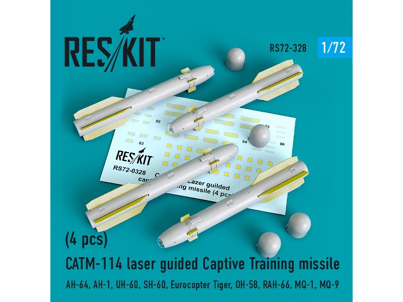 Catm-114 Laser Guided Captive Training Missiles (4 Pcs) (Ah-64, Ah-1, Uh-60, Sh-60, Eurocopter Tiger, Oh-58, Rah-66, Mq-1, Mq-9) Catm-114 Laser Guided Captive Training Missiles (4 Pcs) (Ah-64, Ah-1, Uh-60, Sh-60, Eurocopter Tiger, Oh-58, Rah-66, Mq-1, Mq-9)