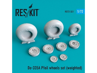 Do-335 A Pfeil Wheels Set Weighted - zdjęcie 1