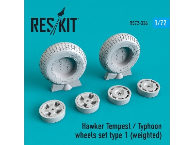 Hawker Tempest/Typhoon Wheels Set Type 1 (Weighted) - zdjęcie 1