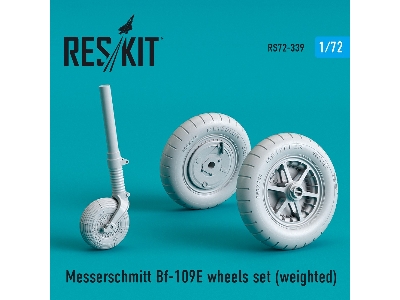 Messerschmitt Bf-109e Wheels Set (Weighted) - zdjęcie 1