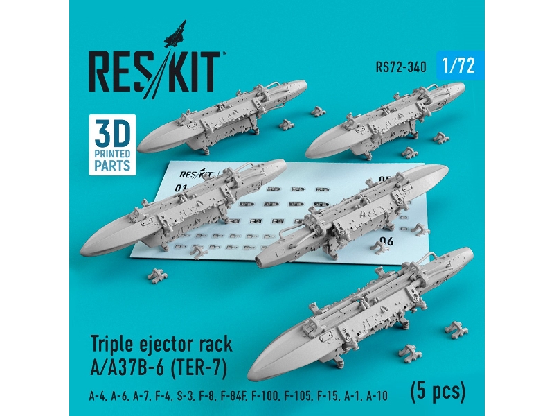 Triple Ejector Rack A/ A37b-6 Ter-7 5 Pcs A-4, A-6, A-7, F-4, S-3, F-8, F-84f, F-100, F-105, F-15, A-1, A-10 - zdjęcie 1 Triple Ejector Rack A/ A37b-6 Ter-7 5 Pcs A-4, A-6, A-7, F-4, S-3, F-8, F-84f, F-100, F-105, F-15, A-1, A-10 - zdjęcie 1