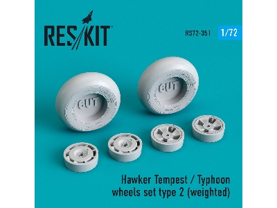 Hawker Tempest/Typhoon Wheels Set Type 2 (Weighted) - zdjęcie 1