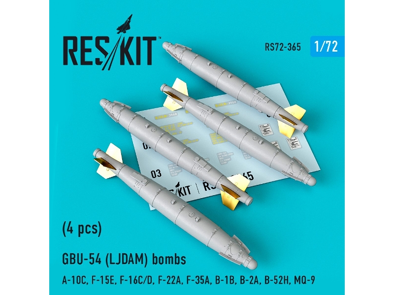 Gbu-54 (Ljdam) Bombs (4 Pcs) (A-10c, F-15e, F-16c/D, F-22a, F-35a, B-1b, B-2a, B-52h, Mq-9) - zdjęcie 1 Gbu-54 (Ljdam) Bombs (4 Pcs) (A-10c, F-15e, F-16c/D, F-22a, F-35a, B-1b, B-2a, B-52h, Mq-9) - zdjęcie 1