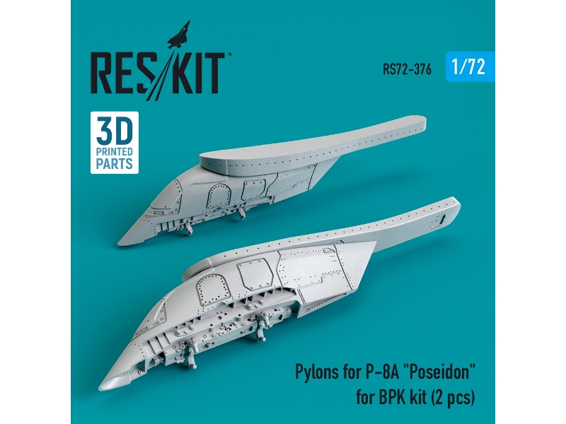 Pylons For P-8a Poseidon For Bpk Kit (2 Pcs) (3d Printing) (1/72) - zdjęcie 1 Pylons For P-8a Poseidon For Bpk Kit (2 Pcs) (3d Printing) (1/72) - zdjęcie 1