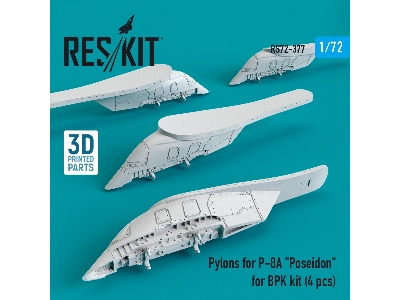 Pylons For P-8a Poseidon For Bpk Kit (4 Pcs) (3d Printing) (1/72) - zdjęcie 1