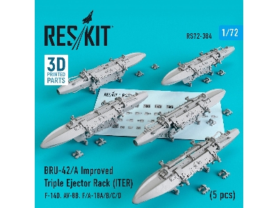 Bru-42/A Improved Triple Ejector Rack Iter 5 Pcs F-14d, Av-8b, F/A-18a/ B/ C/ D - zdjęcie 1