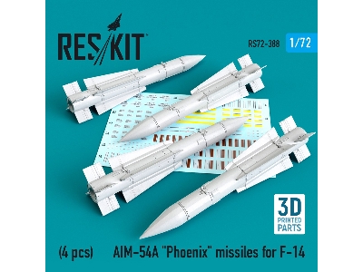 Aim-54a Phoenix Missiles For F-14 (4pcs) (1/72) - zdjęcie 1