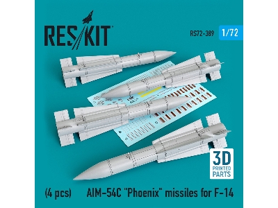 Aim-54c Phoenix Missiles For F-14 (4pcs) (1/72) - zdjęcie 1