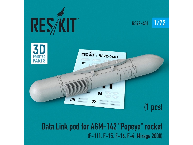 Data Link Pod For Agm-142 Popeye Rocket F-15, F-16, F-4, Mirage 2000, F-111 - zdjęcie 1 Data Link Pod For Agm-142 Popeye Rocket F-15, F-16, F-4, Mirage 2000, F-111 - zdjęcie 1