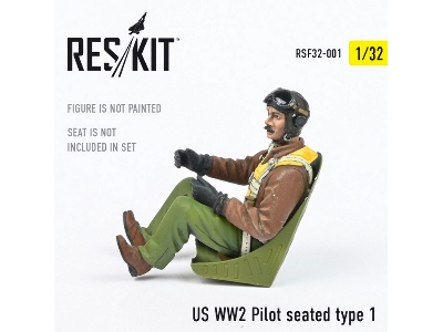 Us Ww2 Pilot Seated Type 1 - zdjęcie 1