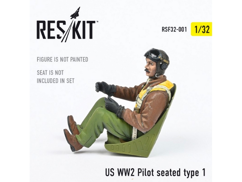Us Ww2 Pilot Seated Type 1 - zdjęcie 1 Us Ww2 Pilot Seated Type 1 - zdjęcie 1