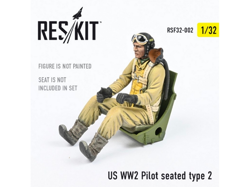 Us Ww2 Pilot Seated Type 2 - zdjęcie 1 Us Ww2 Pilot Seated Type 2 - zdjęcie 1