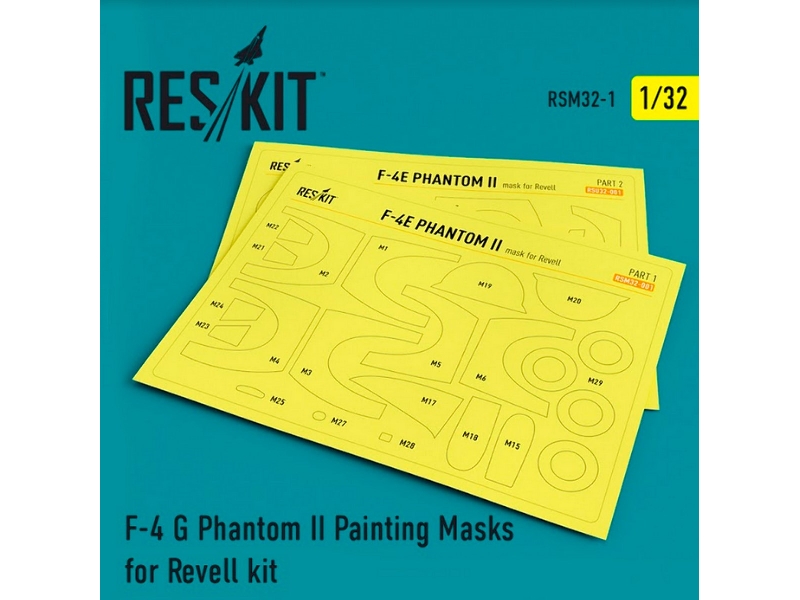 F-4 G Phantom Ii Painting Masks For Revell Kit - zdjęcie 1 F-4 G Phantom Ii Painting Masks For Revell Kit - zdjęcie 1