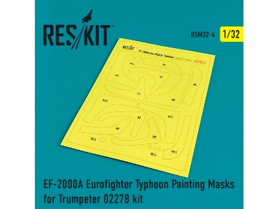 Ef-2000a Eurofighter Typhoon Painting Masks For Trumpeter 02278 Kit - zdjęcie 1