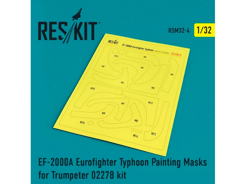 Ef-2000a Eurofighter Typhoon Painting Masks For Trumpeter 02278 Kit - zdjęcie 1 Ef-2000a Eurofighter Typhoon Painting Masks For Trumpeter 02278 Kit - zdjęcie 1