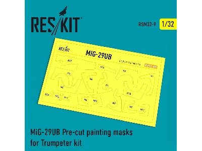 Mig-29ub Pre-cut Painting Masks - zdjęcie 1