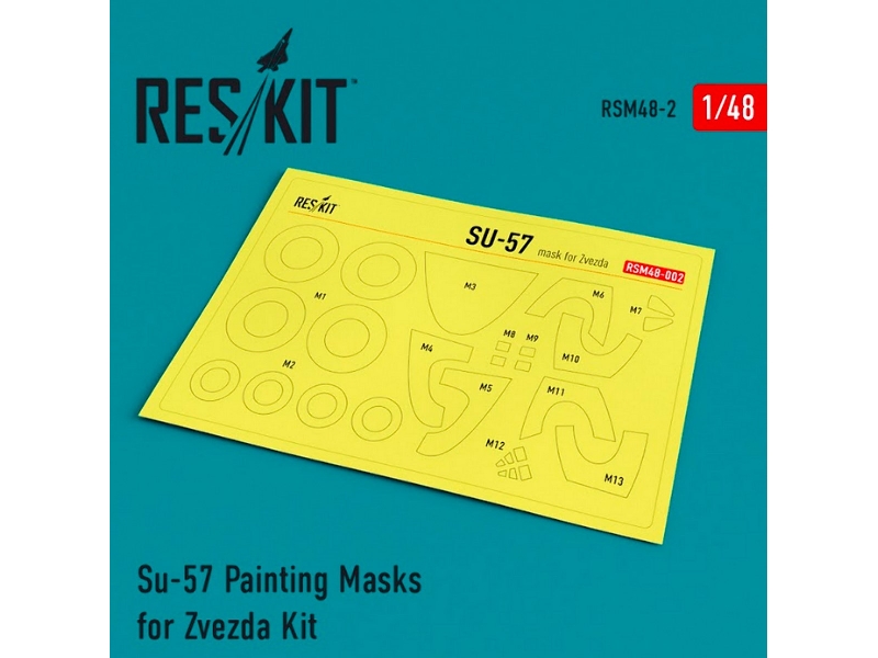 Su-57 Painting Masks For Zvezda Kit - zdjęcie 1 Su-57 Painting Masks For Zvezda Kit - zdjęcie 1