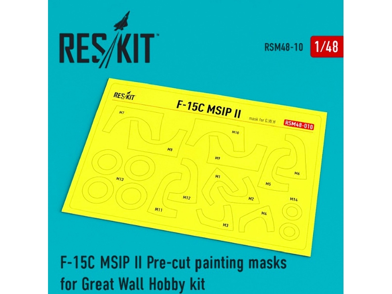 F-15 Msip Ll Pre-cut Painting Masks For Great Wall Hobby L4817 Kit - zdjęcie 1 F-15 Msip Ll Pre-cut Painting Masks For Great Wall Hobby L4817 Kit - zdjęcie 1