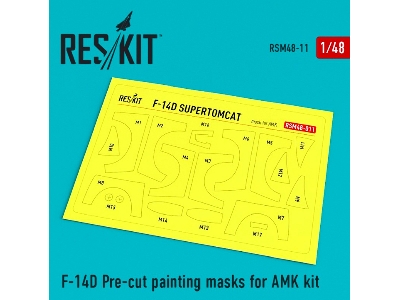 F-14d Pre-cut Painting Masks For Amk Kit - zdjęcie 1