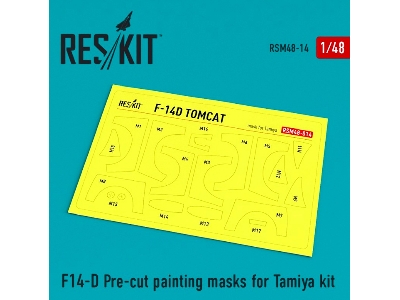 F-14d Pre-cut Painting Masks For Tamiya Kit - zdjęcie 1