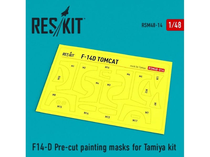 F-14d Pre-cut Painting Masks For Tamiya Kit - zdjęcie 1 F-14d Pre-cut Painting Masks For Tamiya Kit - zdjęcie 1