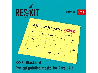 Sr-71 Blackbird Pre-cut Painting Masks For Revell Kit - zdjęcie 1