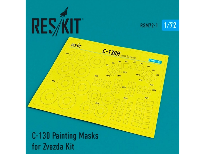 C-130 Painting Masks For Zvezda Kit - zdjęcie 1 C-130 Painting Masks For Zvezda Kit - zdjęcie 1
