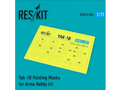 Yak-1b Painting Masks For Arma Hobby Kit - zdjęcie 1