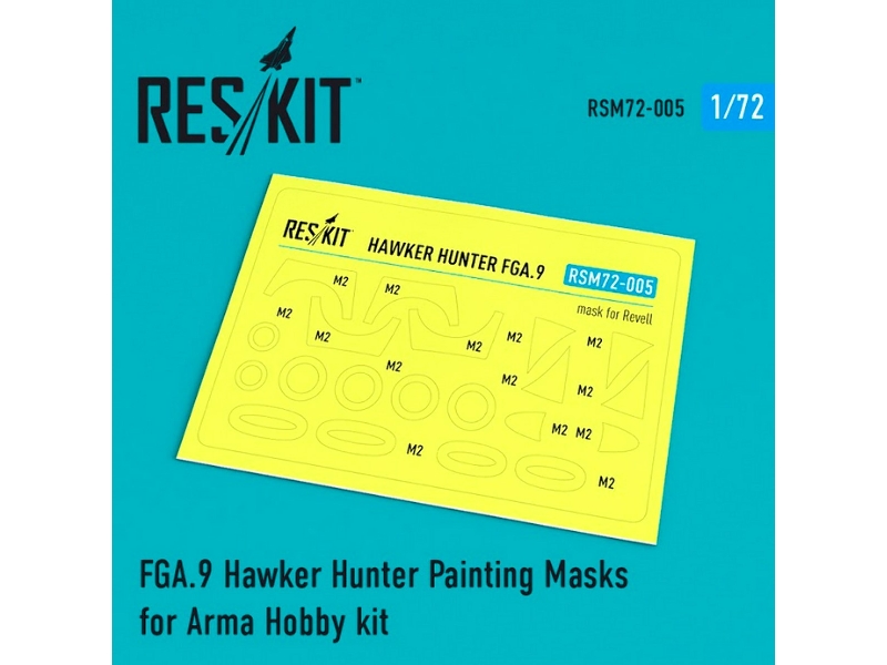 Hawker Hunter Fga.9 Painting Masks For Revell Kit - zdjęcie 1