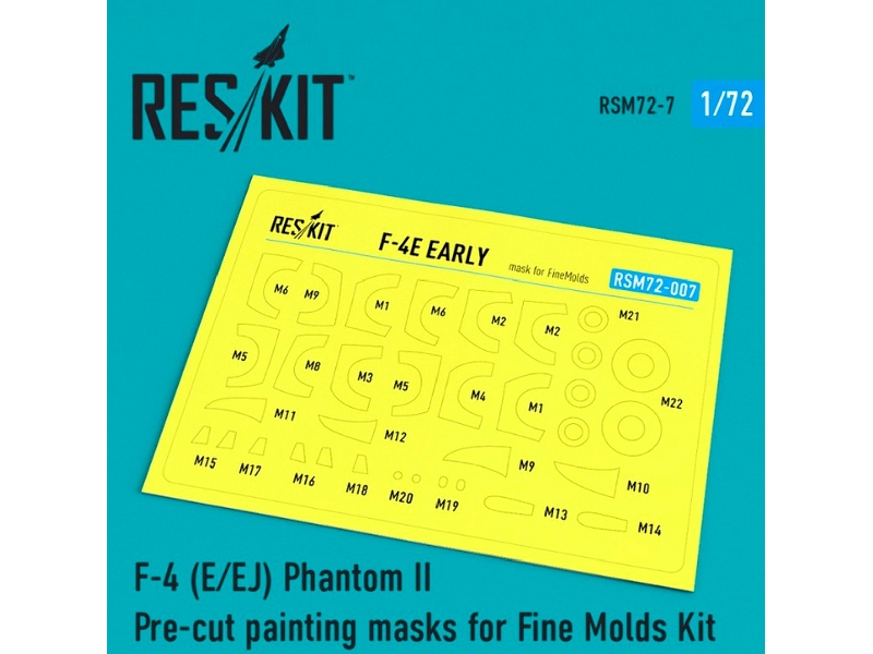 F-4 E/ Ej Phantom Ii Pre-cut Painting Masks For Fine Molds Kit - zdjęcie 1 F-4 E/ Ej Phantom Ii Pre-cut Painting Masks For Fine Molds Kit - zdjęcie 1