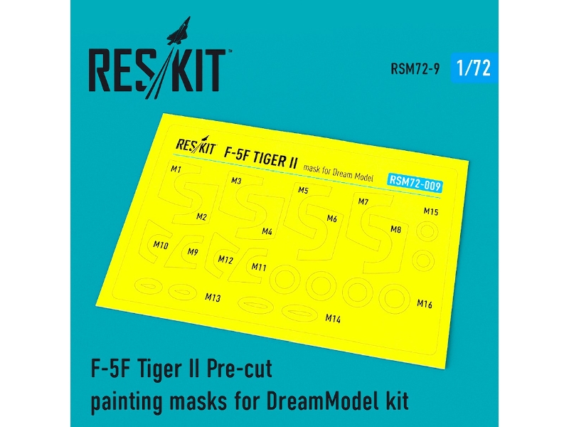 F-5f Tiger Ii Pre-cut Painting Masks - zdjęcie 1 F-5f Tiger Ii Pre-cut Painting Masks - zdjęcie 1