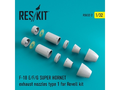F-18 Super Hornet Type 1 Exhaust Nozzles For Revell - zdjęcie 1
