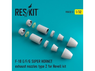 F-18 Super Hornet Type 2 Exhaust Nozzles For Revell - zdjęcie 1